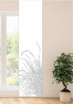 Flächenvorhang Reed24 lichtgrau L blanco, Schiebevorhang, Schiebegardine, modern, 60 cm breit, 2,65 m hoch, 3 m hoch